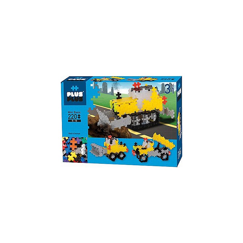 Plus Plus Mini Basic Road Works 3IN1 konstruktor 220tk., 3768 DK-4300