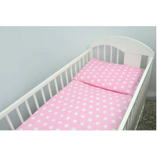 ANKRAS DOTS Voodipesu komplekt 2 eset 135x100cm, pink