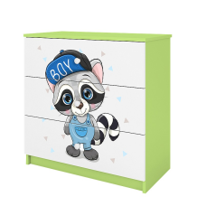 KOCOT KIDS Kummut BABYDREAMS green Raccoon