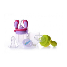 KIDSME Food Feeder Starter Pack puuviljavõrkude komplekt, Lime / Lavender 160362 LILA