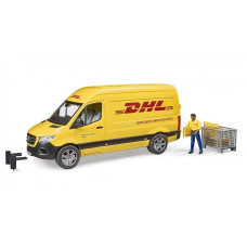 BRUDER 1:16  kulleri kaubik MB Sprinter DHL koos juhiga, 02671