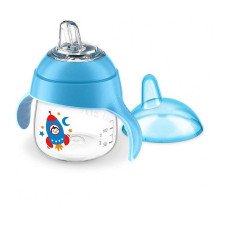 PHILIPS AVENT SIP NO DRIP Обучающая чашка с мягким силиконовым носиком 200мл 6M+, SCF746/02