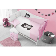 BELISIMA LILO&LO voodipesu komplekt, 5 eset 120x90/180cm, P02-0696 pink