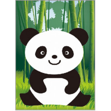 TSVETNOY diamond mosaiik 17x22сm Little Panda, X102e