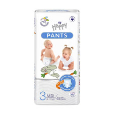 HAPPY Pants Midi mähkmed suurus 3, 6-11kg. 48tk