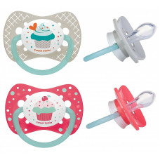 CANPOL BABIES Cupcake silikoonist sümmeetriline lutt 0-6m. 23/282