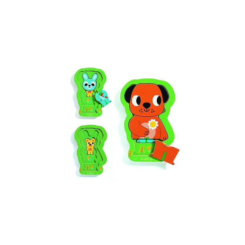 Puidust  puzzle DJECO , DJ01487