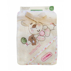 BOBOBABY Eco vannilina kapuutsiga 76x76cm RABBIT, OKR-ECOM