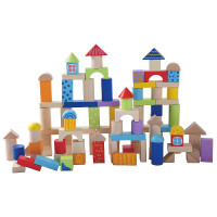 GERARDOS TOYS Puidust värvilised ehitusklotsid 100tk GT61308 (44602)