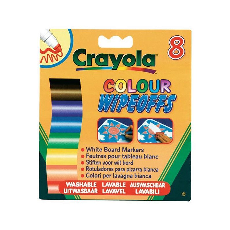 CRAYOLA 8 Markerit Valge Tahvli Jaoks, 8223 ALLAHINDLUS