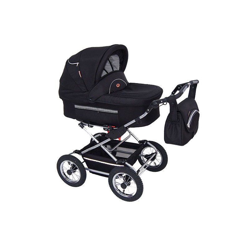 Baby Fashion FANARI Vanker-jalutuskäru 2in1, 123 Black