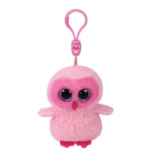 TY Beanie Boos Toy - võtmehoidja PINK OWL TWIGGY 8cm, TY35039