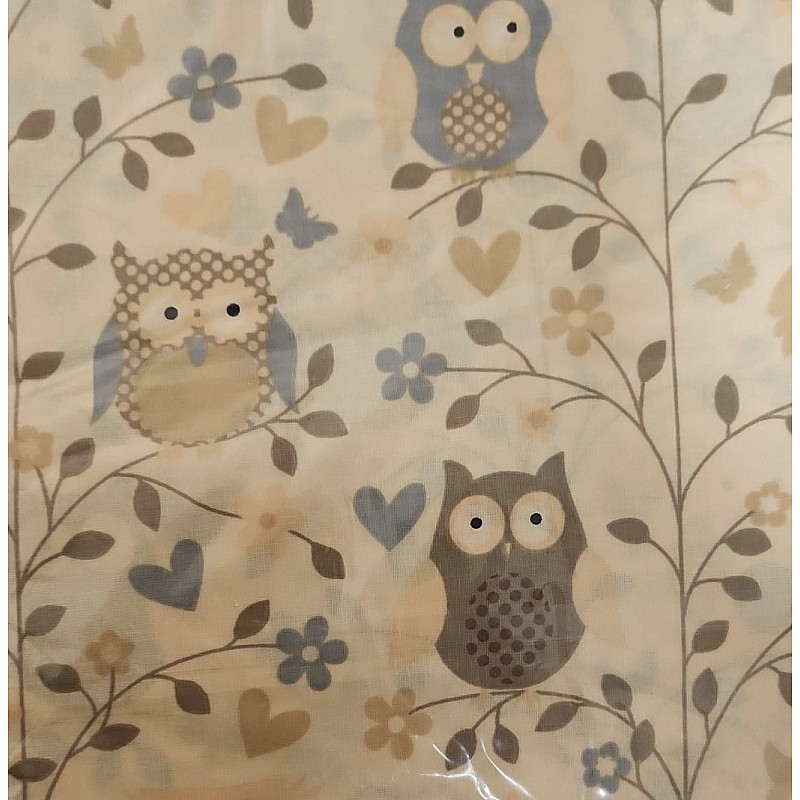 URGA Tekikott 120x90сm OWL&HEARTS, LÕPUMÜÜK