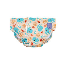 BAMBINO MIO Swim Nappies ujumispüksid BLUE SQUID, M (7-9kg)