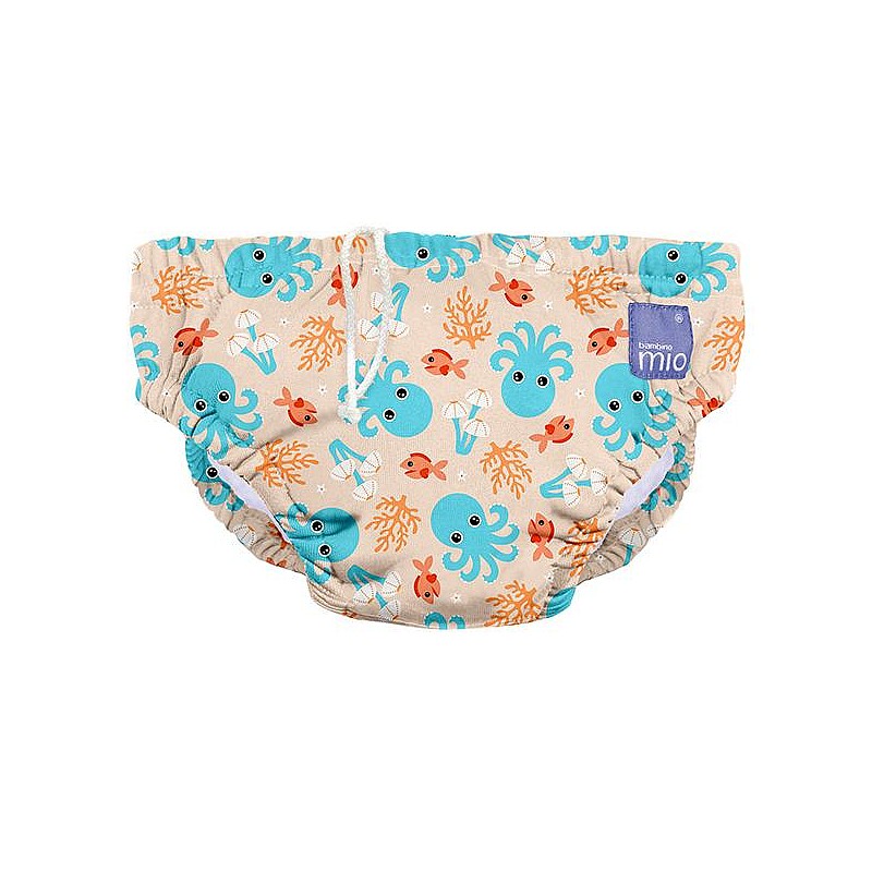 BAMBINO MIO Swim Nappies ujumispüksid BLUE SQUID, M (7-9kg)