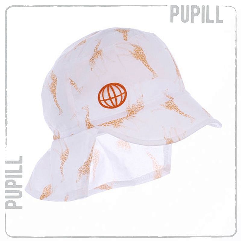 PUPILL GIRAFO шапка 50-52 размер, WHITE/BEIGE