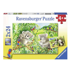 Ravensburger pusle 2X24 Koala and Panda R 07820