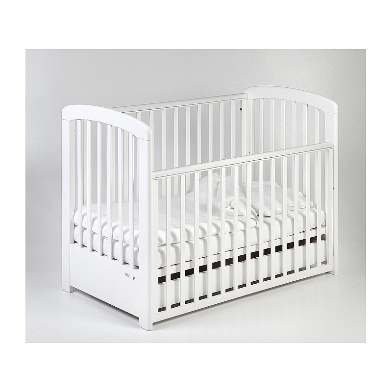 TROLL NINA LUX võrevoodi sahtliga  120x60сm, White COT-NN0027