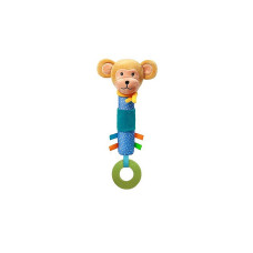 BABYONO Игрушка с пищалкой и прорезывателем 6м+ MONKEY ERIC 624