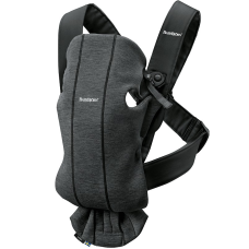 BABYBJORN MINI 3D JERSEY Känguru kott beebile CHARCOAL GREY, 021076