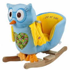 BABYGO Детская качалка OWL BLUE, 910-13