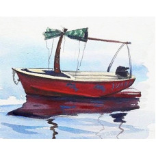 TSVETNOY diamond mosaiik 40x50cm Boat in Calm Waters, LG085e