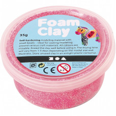 CREATIV Foam Clay kaunistuseks mass 35g Neon Pink, 78926