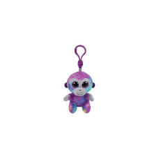 TY Beanie Boos Toy - võtmehoidja Zuri - kirjud ahv clip 10cm, TY36561 LÕPUMÜÜK