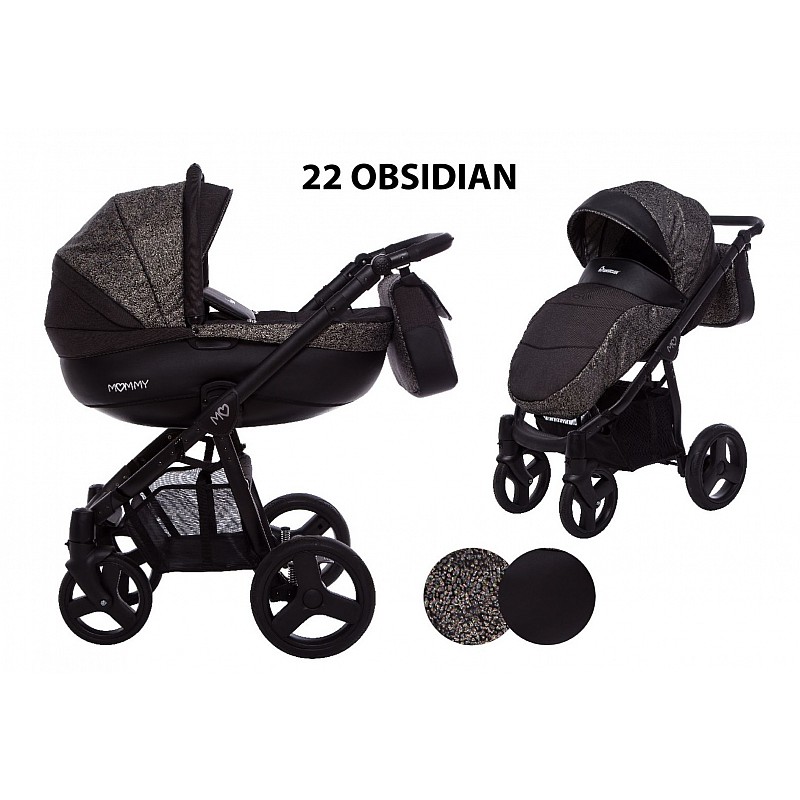 BABYACTIVE MOMMY Vanker-jalutuskäru  2in1, Obsidian 22