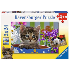 Ravensburger pusle 2X24 Dog and Cat R 08971