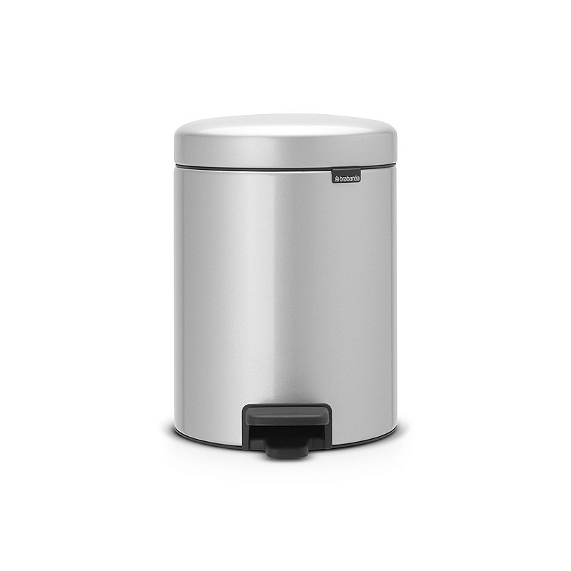 BRABANTIA Pedaaliga prügikast NewIcon, 5 l, Metallic Grey