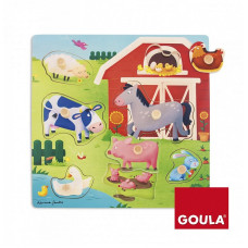 GOULA Puidust pusle  Mothers and Babies Farm 7tk. 12m+ 53040