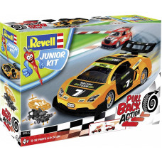 REVELL JUNIOR KIT konstruktor 38 elem. Pull Back Racing auto - orange E00832