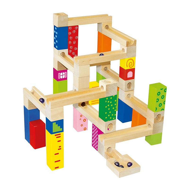 BINO Puidust konstruktor Marble Run 66 elem. 36м+ 82067