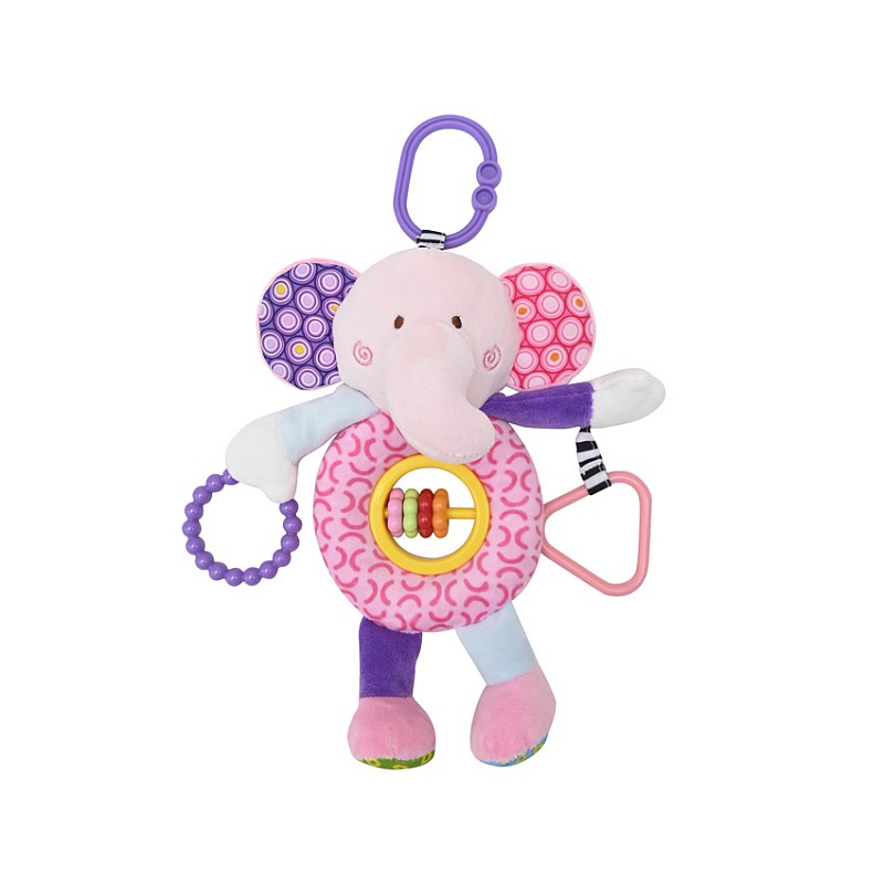 LORELLI rippuv mänguasi  ELEPHANT PINK, 1019141 0005