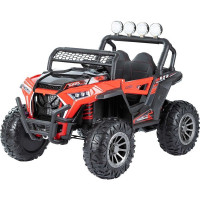 TO-MA 4WD MONSTER NEL918 neljarattaline mootorratas, puldiga juhitav 12V/10Ah, RED