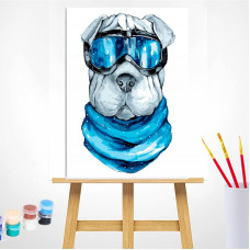 TSVETNOY Набор для рисования по номерам 30x40см Shar-Pei, ME1110e