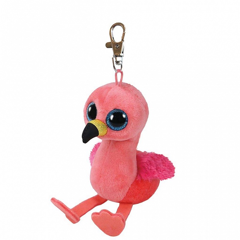 TY Beanie Boos Toy - võtmehoidja PINK FLAMINGO GILDA 8cm, TY35210 LÕPUMÜÜK