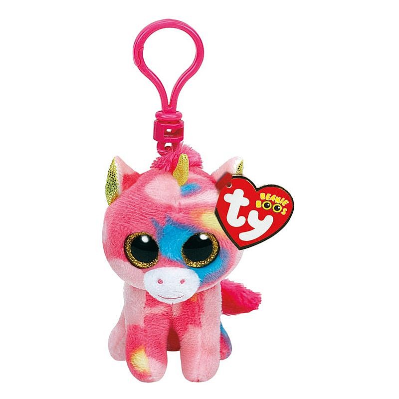 TY Beanie Boos Мягкая игрушка - брелок FANTASIA MULTICOLOR UNICORN 8см, TY36619 LÕPUMÜÜK