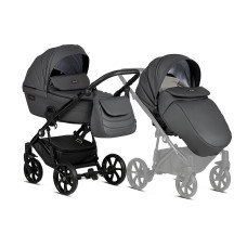 TUTIS VIVA 4 Leather vanker-jalutuskäru 2in1, 087 SHADOW GREY