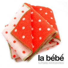 LA BEBE laste villane tekk/pleed 140x100см - Strawberry Green/Red, Art.76992