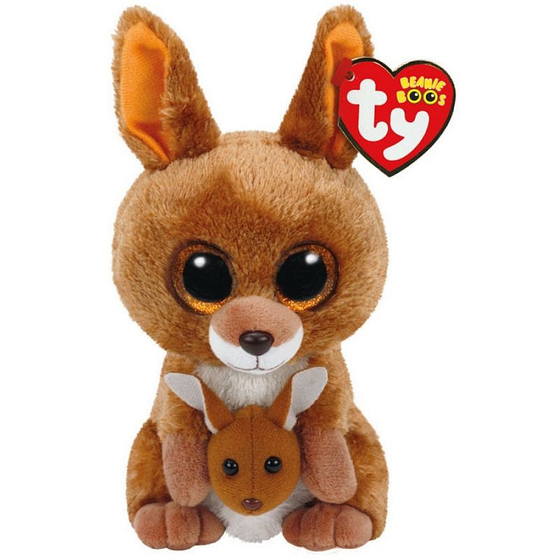 TY Beanie Boos Pehme mänguasi BROWN KANGAROO KIPPER 15.5сm, TY37226