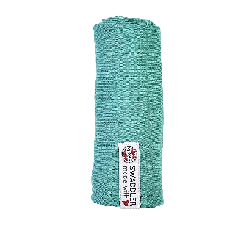 Lodger Swaddler Solid Puuvillasest  mähkmed 70x70сm 1tk., DUSTY TURQUOISE SWS 081