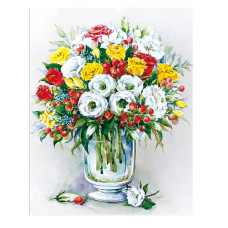 TSVETNOY diamond mosaiik 40x50cm Bouquet with red berries, LG148e