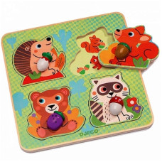 Puidust  puzzle DJECO  Forest Animals DJ01049