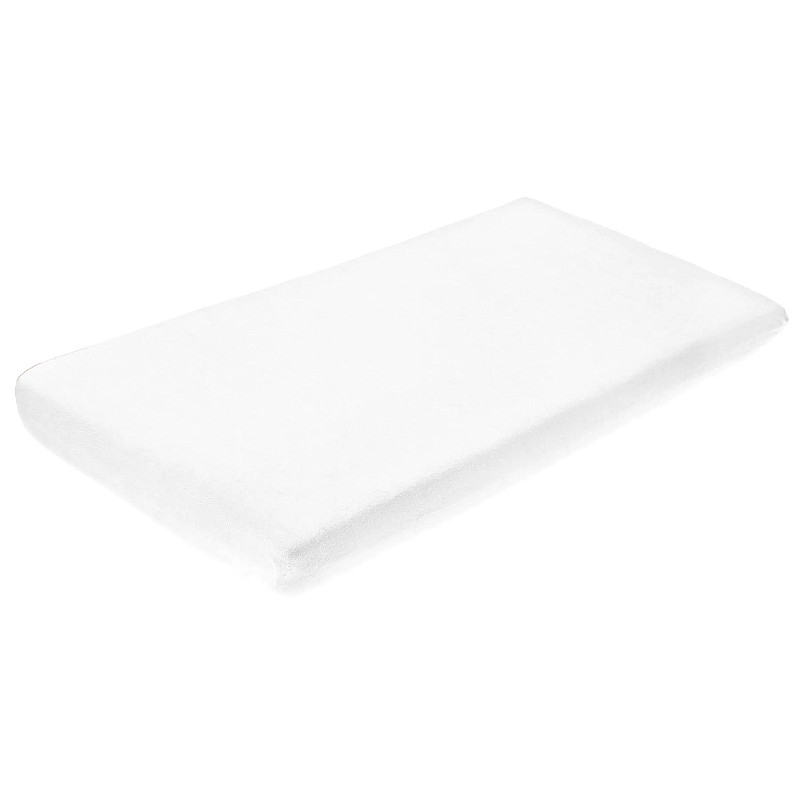 SENSILLO FROTTE kummiga voodilina 120x60сm Classic WHITE 2140