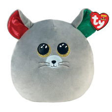 TY Squish a Boos Pehme mänguasi-padi  Chipper GREY MOUSE, TY39212