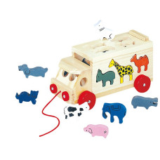 BINO sorteerija Animal shape wagon 18m+ 84068 ALLAHINDLUS