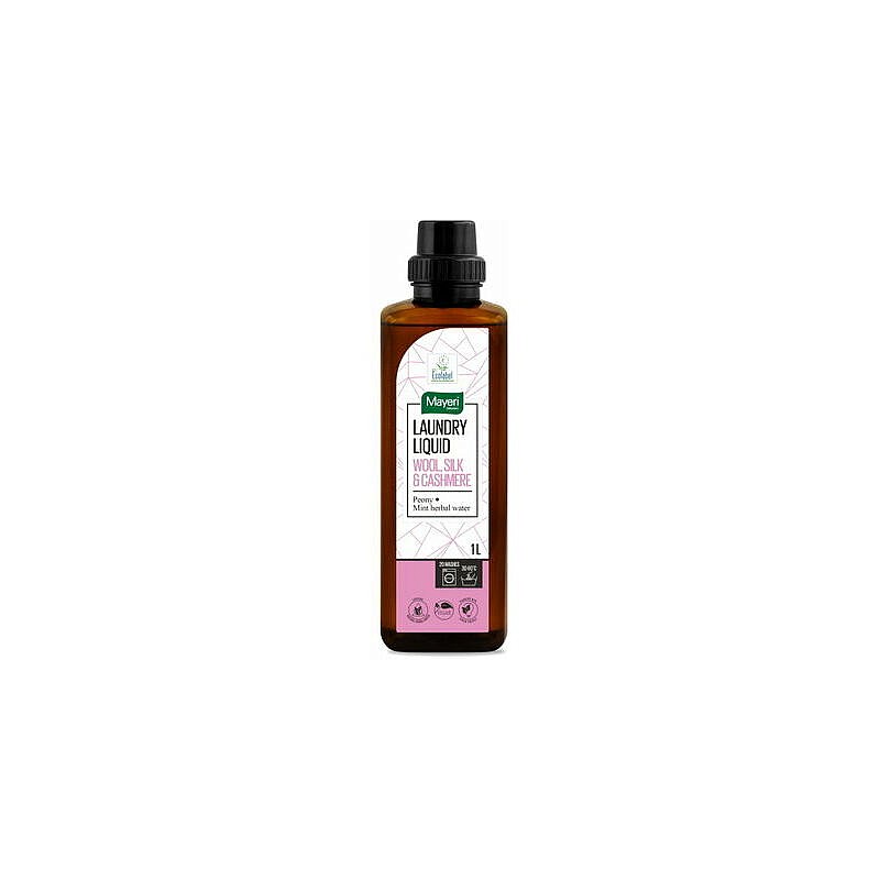 MAYERI Organic Pesugeel Wool,SIlk&Cashmere Peony+Mint herbal water 1L O181