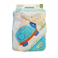 BOBOBABY Ecovannilina kapuutsiga 76x76cm TURTLE, OKR-ECOM